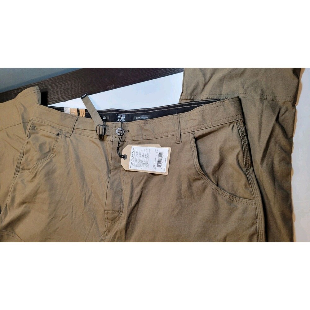 prAna Stretch Zion Slim Pant II NWT Mud Brown 42x30 Men's Hiking Pants